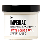 Imperial Barber Grade Products Matte Pomade Paste tub, front view.
