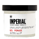 Imperial Barber Grade Products Gel Pomade tub, front view.