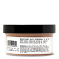 Back label of the Imperial Fiber Pomade 6 oz tub showing directions, ingredients list, and barcode.